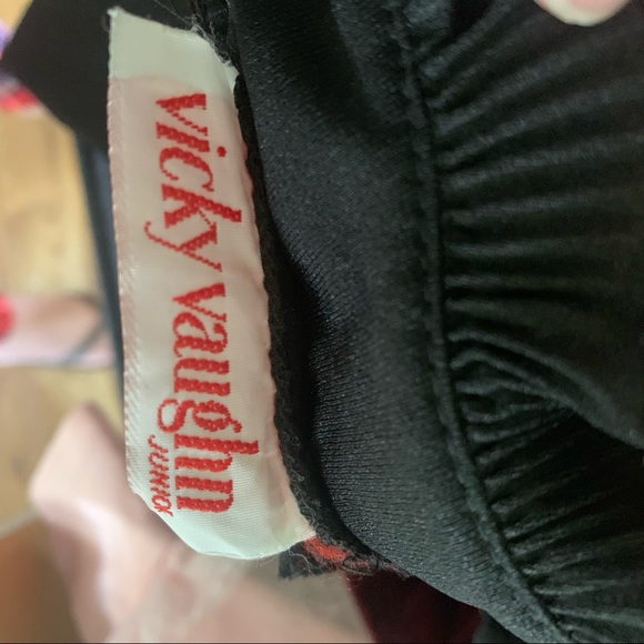 Vicky Vaughn Black Ruffled Neck Dress - Picture 14 of 14